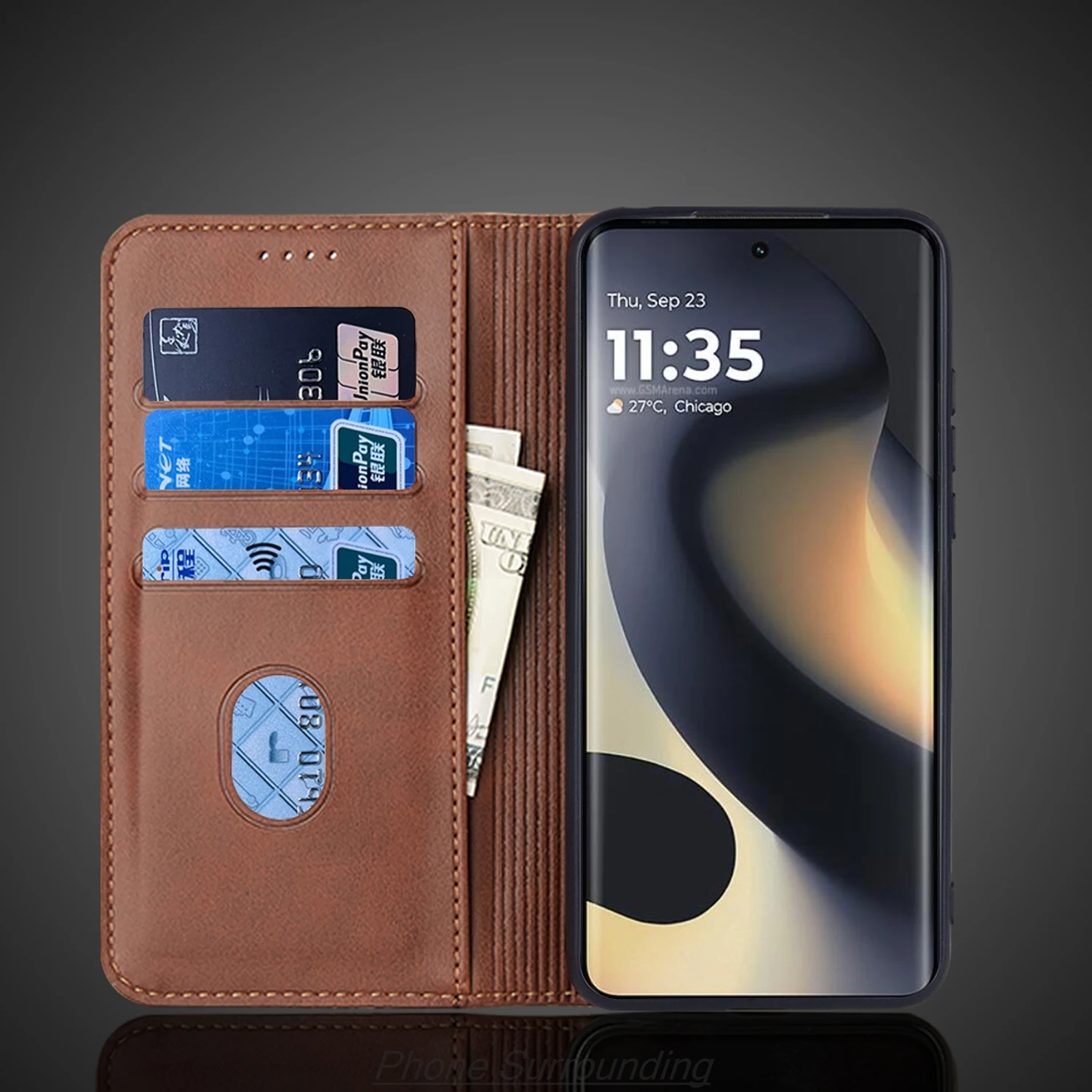 Leather Case for Motorola Moto edge 2024 Flip Case Card Holder Holster Magnetic Attraction Cover Wallet Case Fundas Coque
