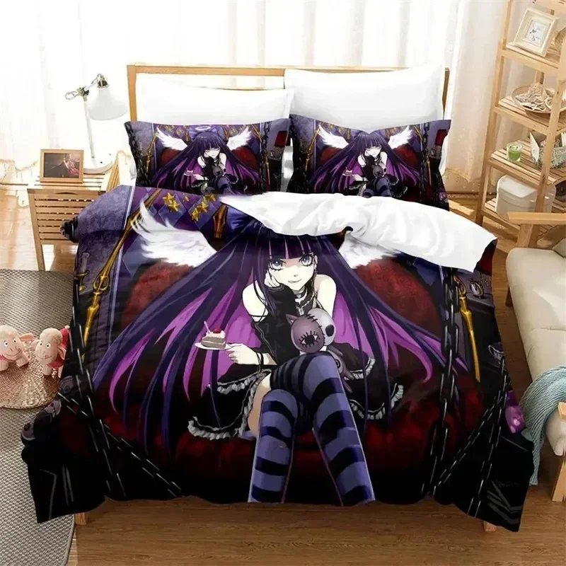 

Luxury New 3D Print Anime Panty Stocking Garterbelt Bedding Sets exquisite bed supplies set duvet cover bed birthday gift