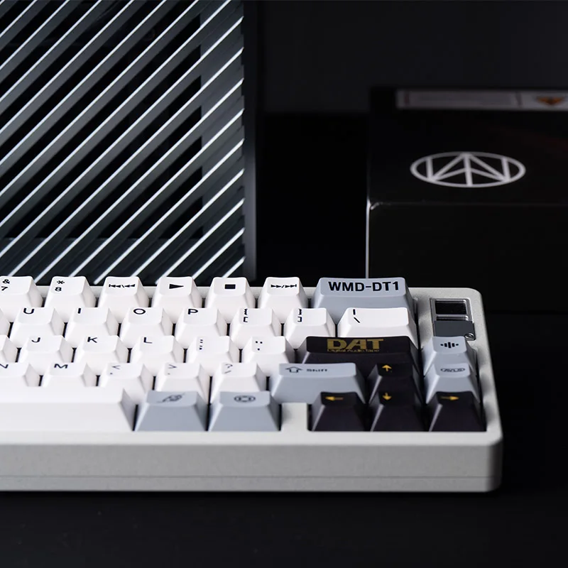 DAT-DT1 Keycap Set 175Key PBT Custom Retro Gray Keyboard Cap Cherry Profile Gaming KeyCap for Mechanical Keyboard Accessories