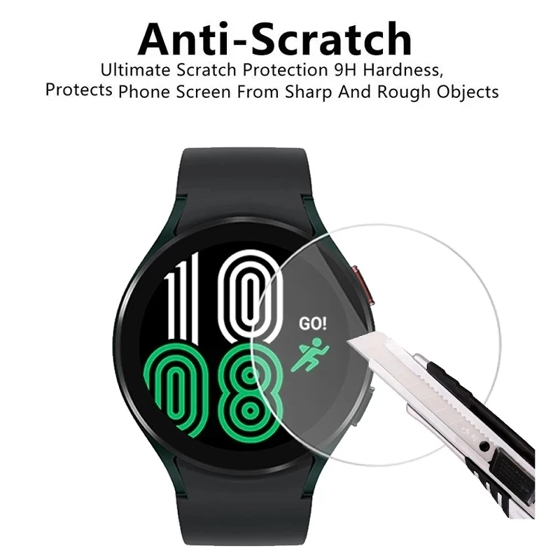 Tempered Glass For Samsung Galaxy Watch 6 44 40 43 47 MM Screen Protector For Watch 5 Pro 4 44 40 MM Watch Protective Glass Film