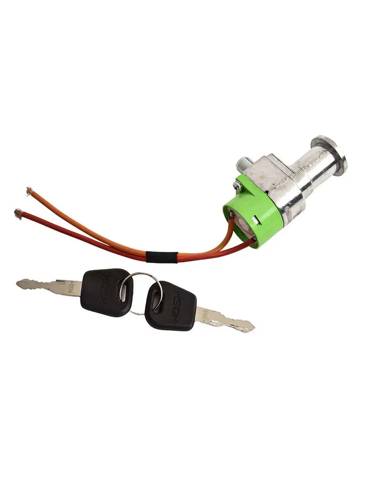 1 Set Safety Lock Motorcycle Electric Bike E-bike Battery Pack Box Lock W/2 Key Black And Silver Bicycle Components