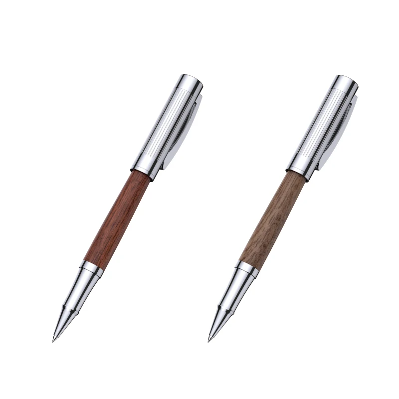 DARB Wood Roller Ball Pen High Quality Walnut And Rosewood Stationaries Writing Pens Office Supplies Learning Special Gift