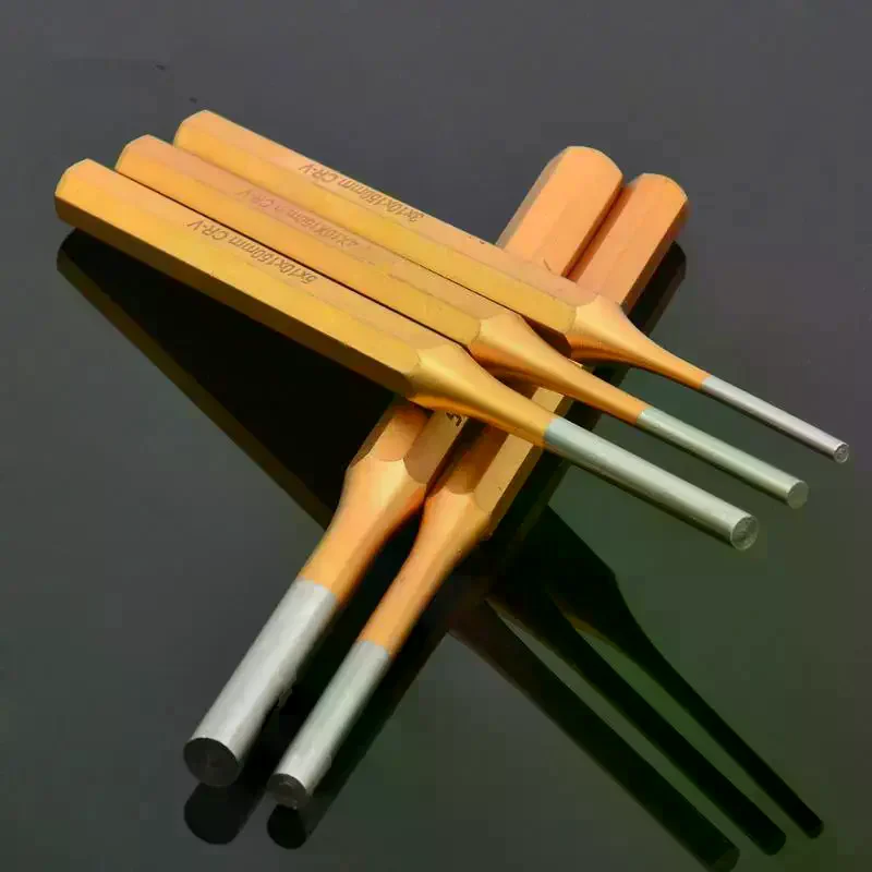 2/3/4/5/6/8/10MM Brass Central Positioning Punch 150mm Roll Pin Punch Tool Remover For Machinery Maintenance