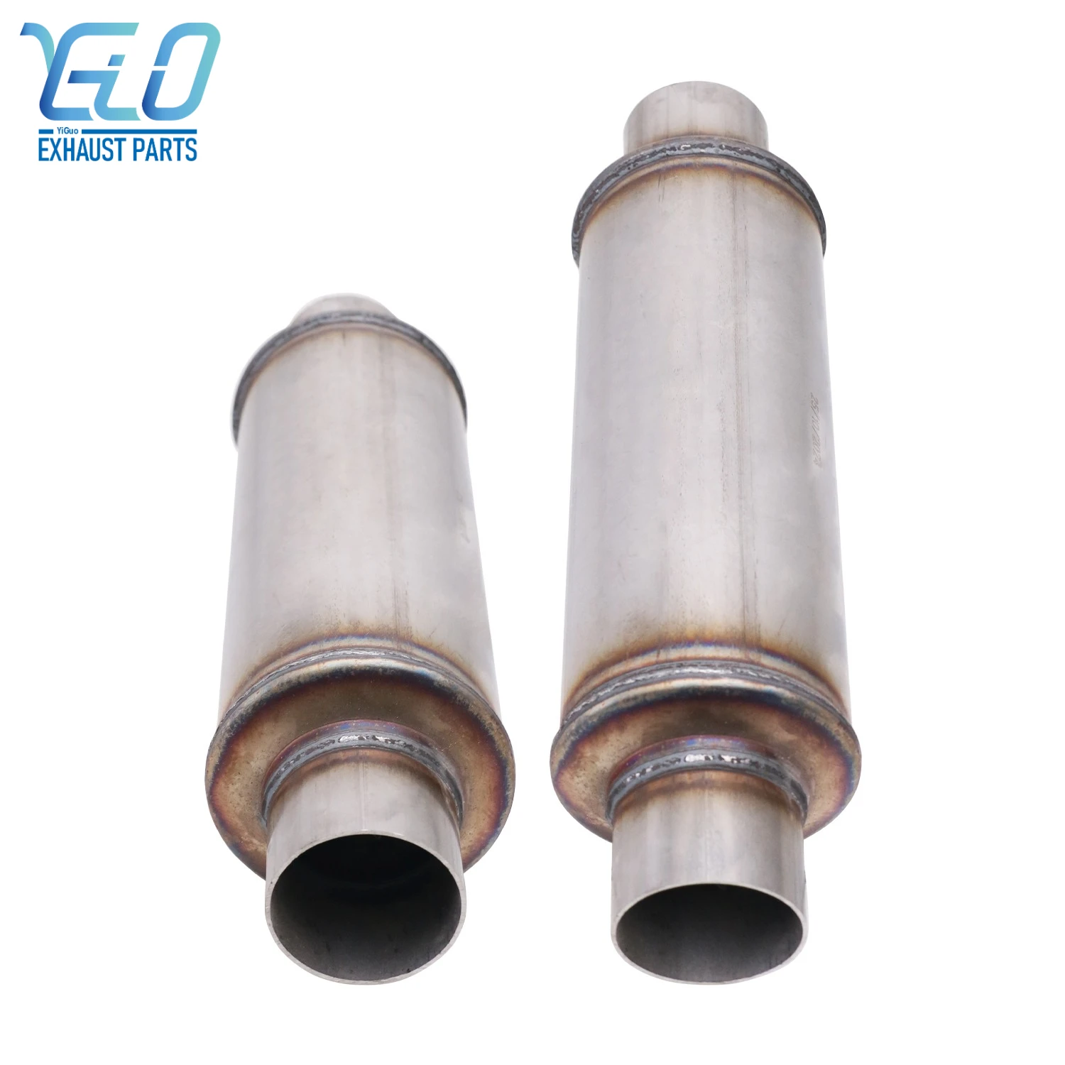 Exhaust Muffler Resonator 63mm Car Modified Threaded Inner Tube for Silence Mufflers Pipe