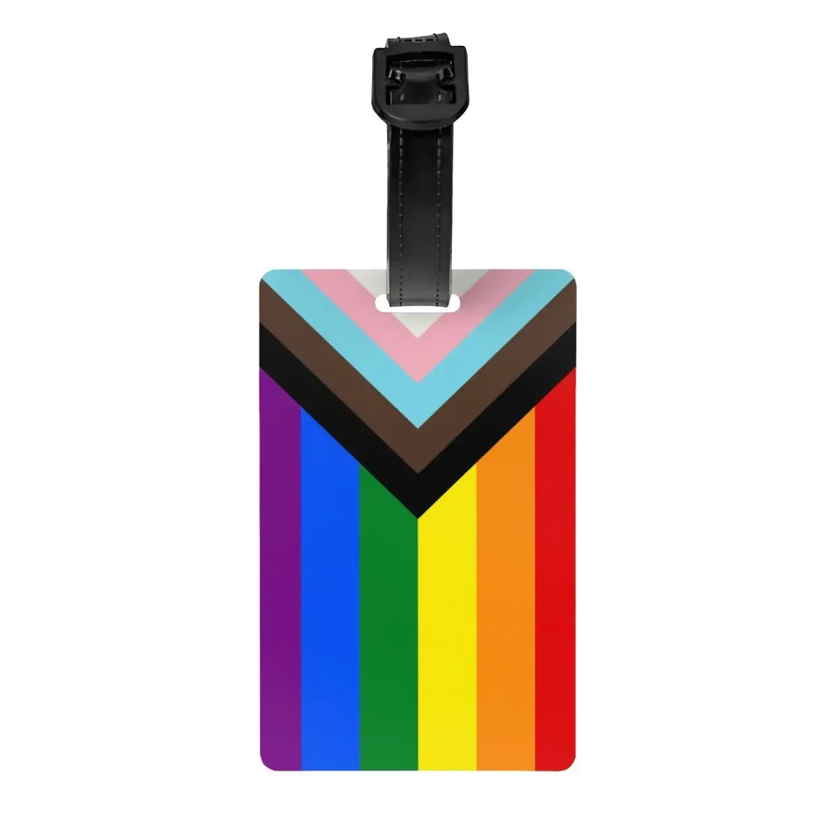 

Custom LGBT Progress Pride Flag Luggage Tag Privacy Protection Gay Pride Baggage Tags Travel Bag Labels Suitcase