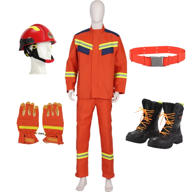 

Fireproof Clothes Forest Fire Fighting Flood Prevention And Rescue Work Clothes Suit Rescue Suit Long-sleeved Outdoor Suit