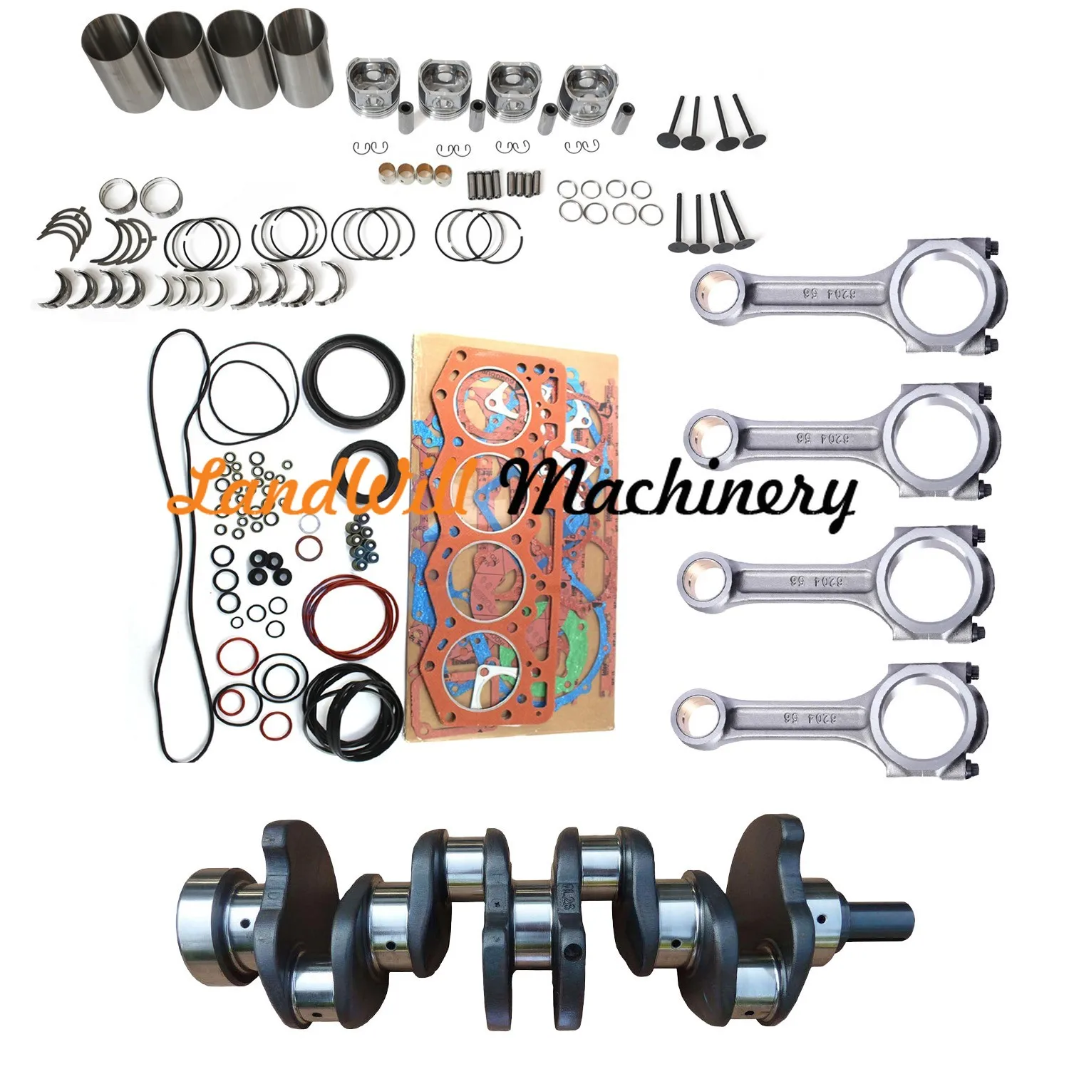 4D105-5 Engine Overhaul Rebuild Kit Fits Komatsu Excavator PC80-1 PC120 PC120-1