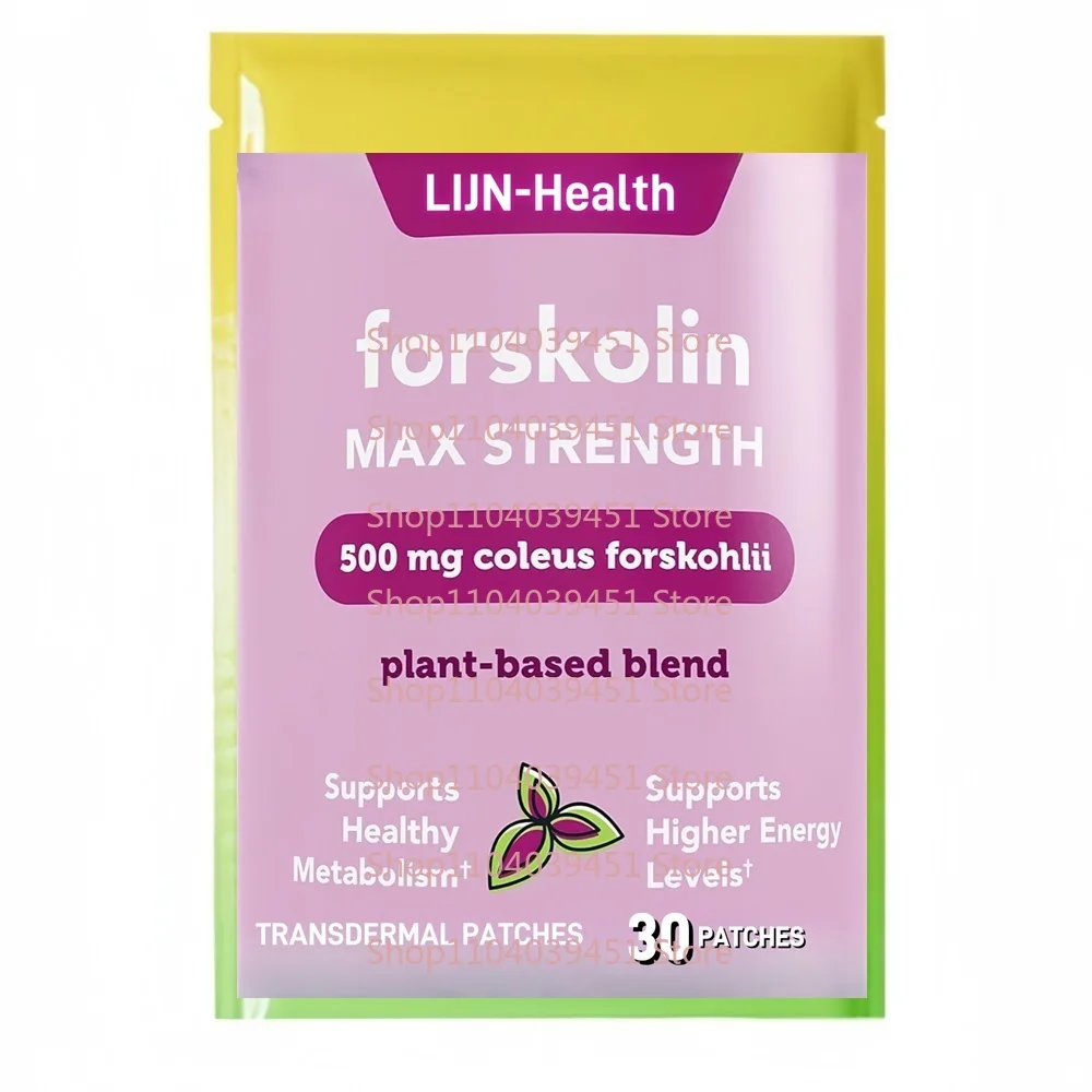 

30 пластырей Forskolin Transdermal Patches поддерживают энергетическое производство и иммунную систему