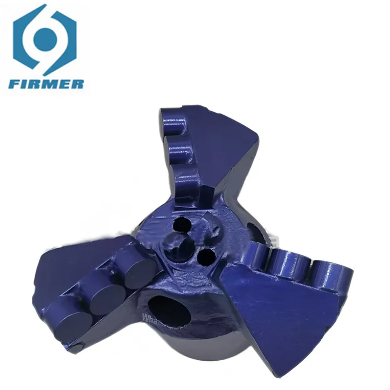 

65mm-300mm Water Well Drilling Drag Bit PDC Bit Drill Three Blades Mining Machinery Diamond Composite Sheet PDC