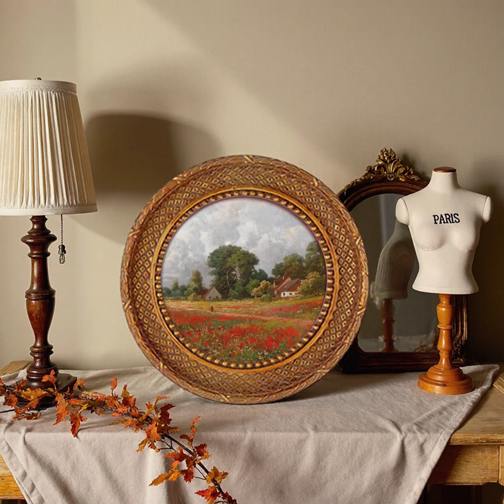 Photo Frame European-Style Wedding Photo Frame High-End American-Style Wall-Mounted Niche Decorative Painting