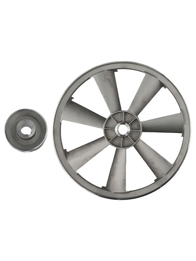 For Air Compressor Pulley Set with AType Triangle Belt 265mm Flywheel Pulley and Motor Pulley for Efficient Power Transfer