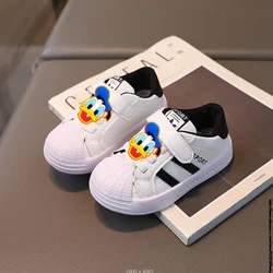 Dziecięce buty sportowe moda Mickey Duck oddychające chłopięce trampki wiosna jesień dziecięce dziewczęce buty do biegania na świeżym powietrzu prezent dla malucha