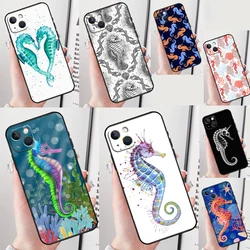 Seahorse Case Cover For iPhone 16 12 13 Mini 11 14 15 Pro Max Plus X XS XR SE 2020 SE 2022 Coque