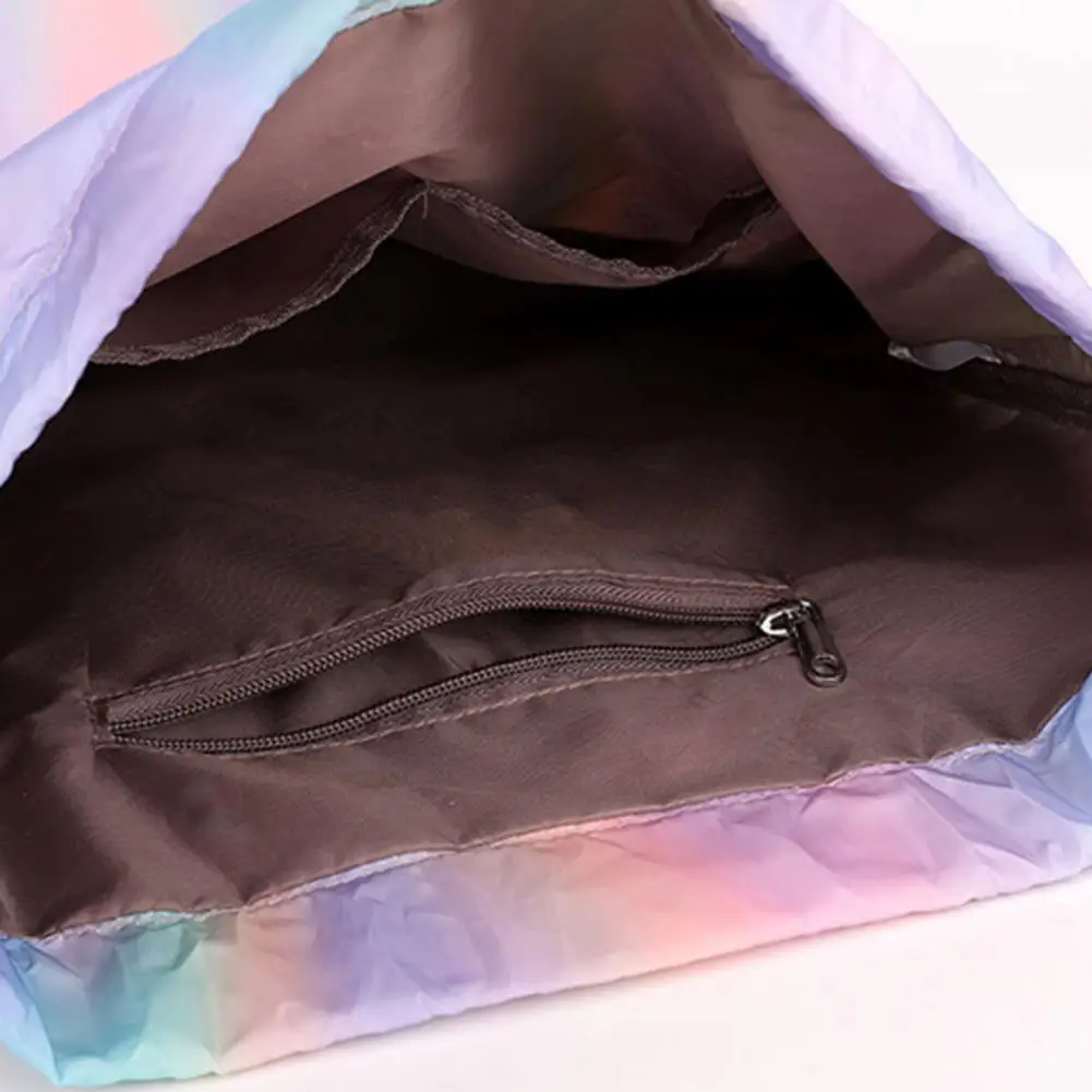 Gym Backpack with Waterproof Materials Drawstring Bag for Pool Days Gradient Color Drawstring Sports Backpack for Men Women