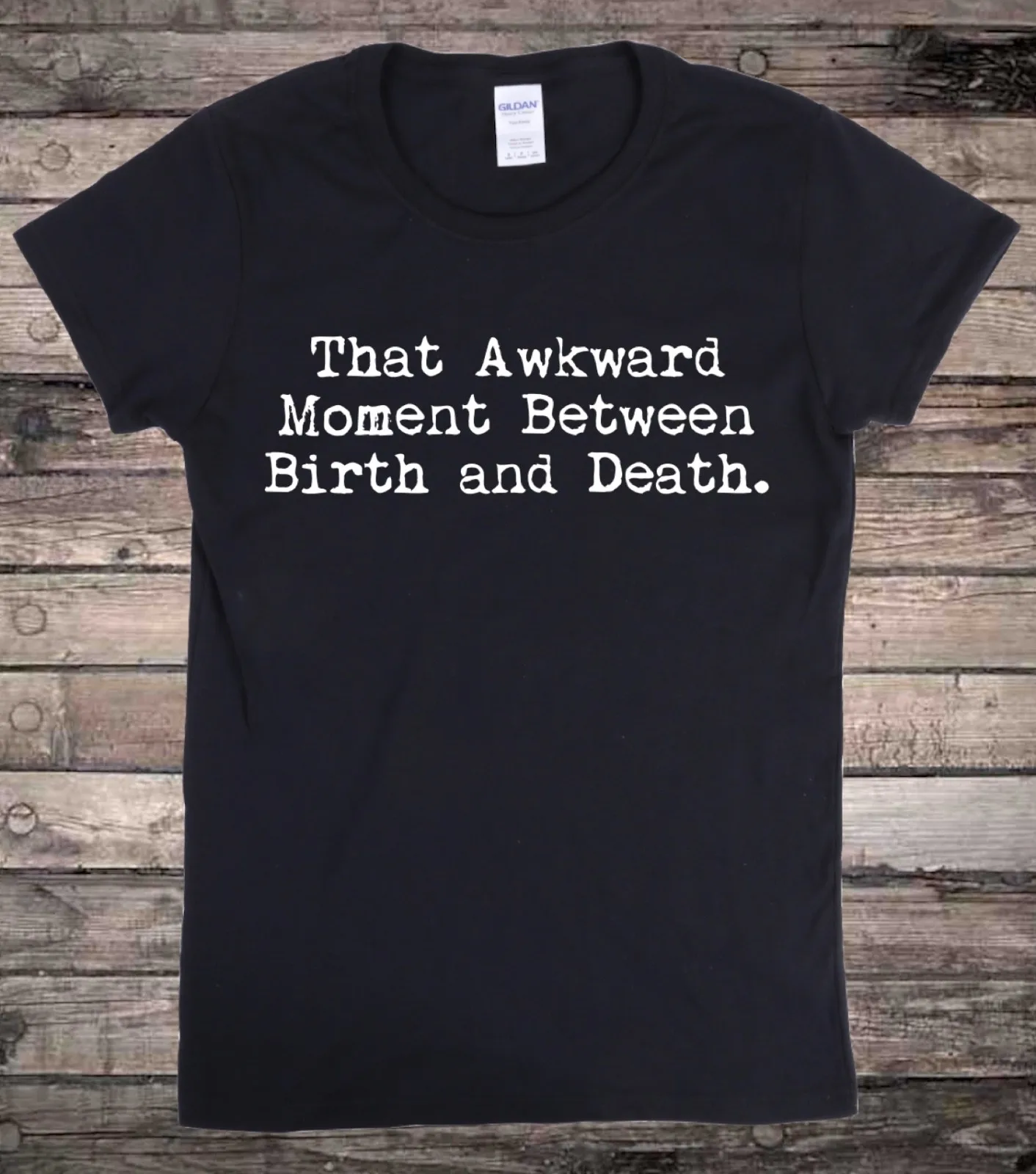 Awkward Moment Death Black Goth T-Shirt