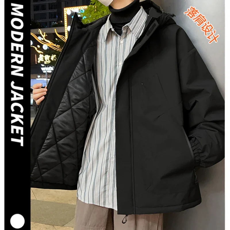 Herbst Winter Casual Baumwolle Jacke für Männer M-8XL Mode Qualität Warme Männliche Mantel Outdoor Winddicht Männer Parkas mit Kapuze Neue