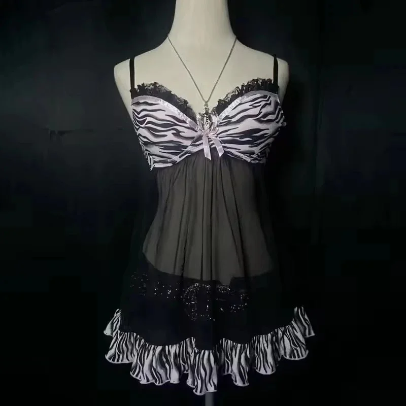 NEW Rock Goth Hip Hop Y2K Dress Frock Streetwear High Street Fashion Sexy Jersey Dress Classic Minimalist Yarn Skirt Casual - Image 6