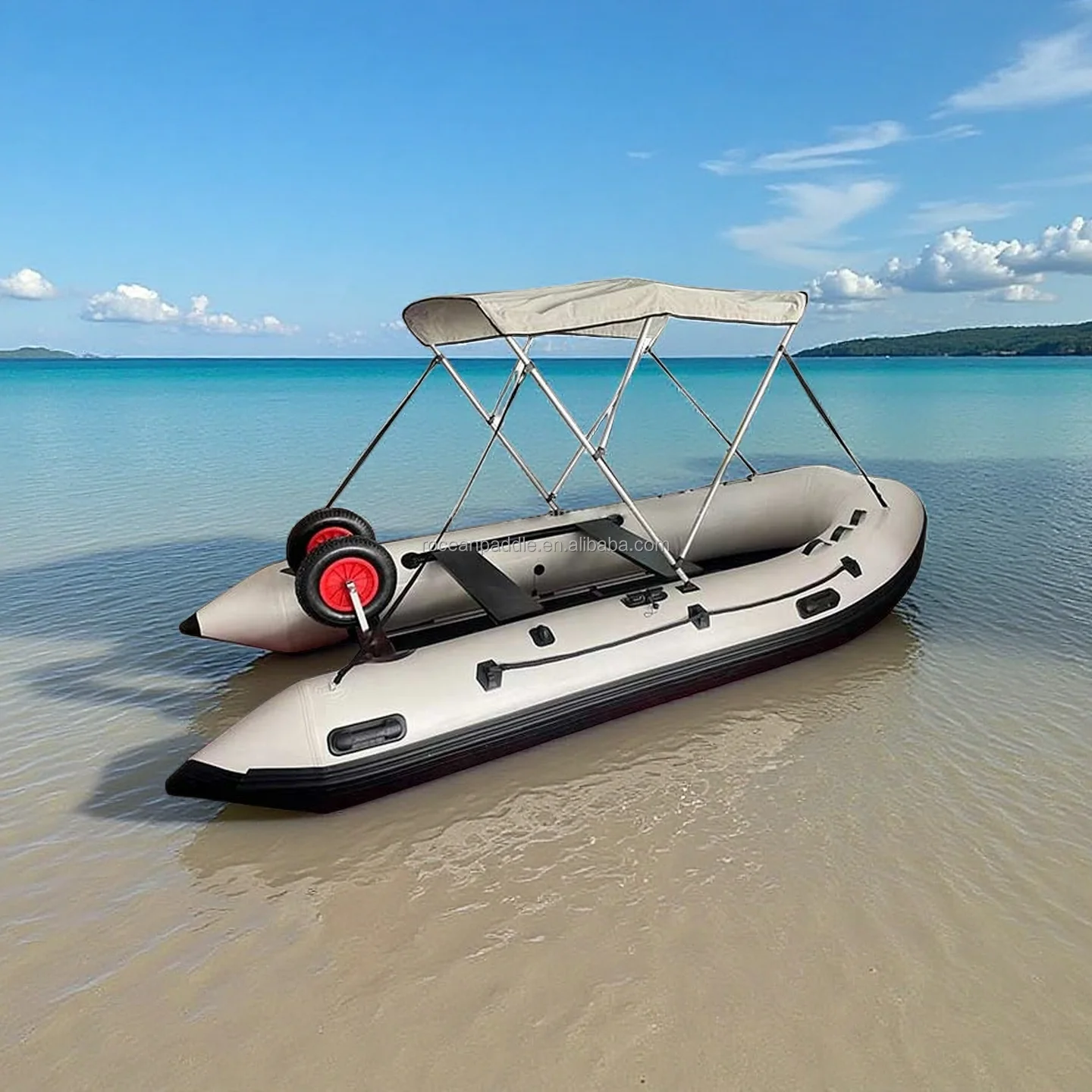 Zodiac Style 3.8m Boat Bimini Top Sunshade Shelter Inflatable Boat Pvc Dinghy Sunshine protection Fishing Boat Awning Tent