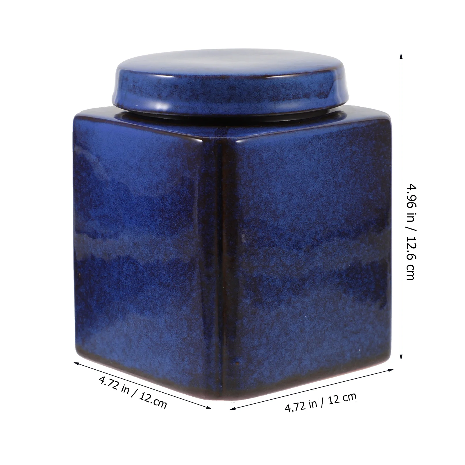 

Ceramic Tea Canister Airtight Sealing Lid Design Freshness Preservation Food Storage Jar Home Office Use Tea Can