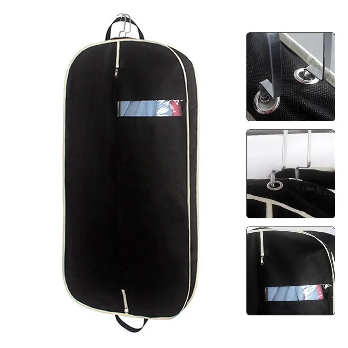 Suit Dress Coat Dust Cover Protector Garment Bag Travel Carrier Hand Bag Folding wardrobe