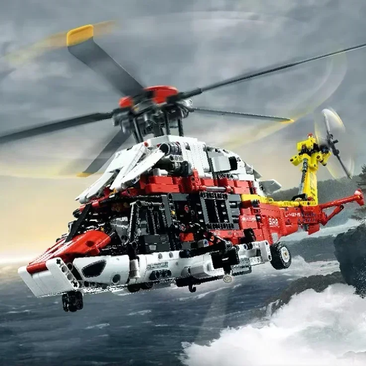 طائرة هليكوبتر ConULAirbus H175 Rescue، طائرة أسرع من الصوت، مكوك الفضاء، مجموعة مستورد النماذج، متوافقة مع 10318، 42145