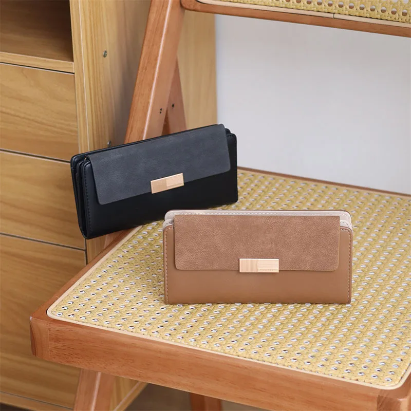 Luxury PU Leather Women Wallets Long Ladies Clutch Large Capacity Wallet Designer Brand Purse Big Capacity Women Trifold Wallets