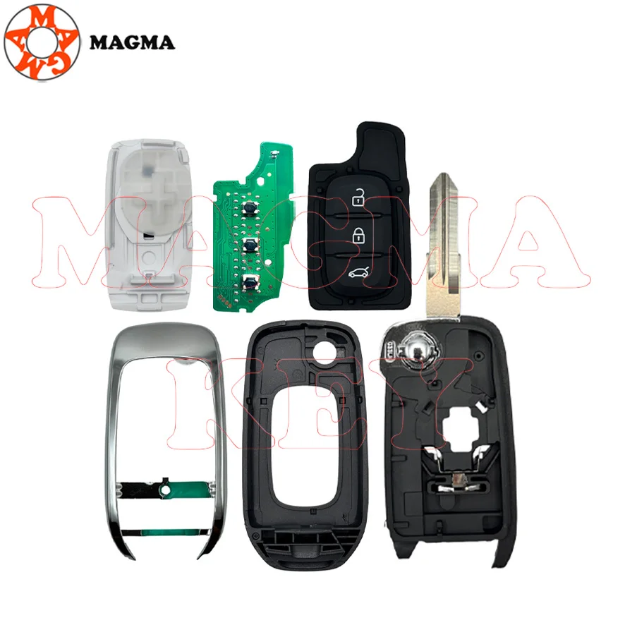 MAGMA CWTWB1G767 لرينو Megane3 Logan2 Kadjar رمز داسيا داستر كابتور 433MHZ 4A رقاقة الوجه مفتاح السيارة الذكية فوب PCF7961M #4