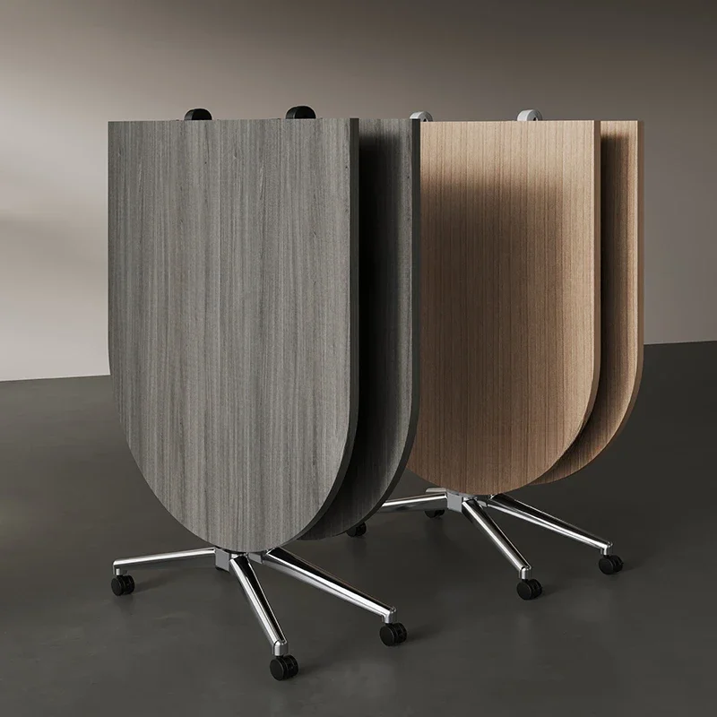 

Folding mobile conference table training table and chair combination small consultation long telescopic meeting business