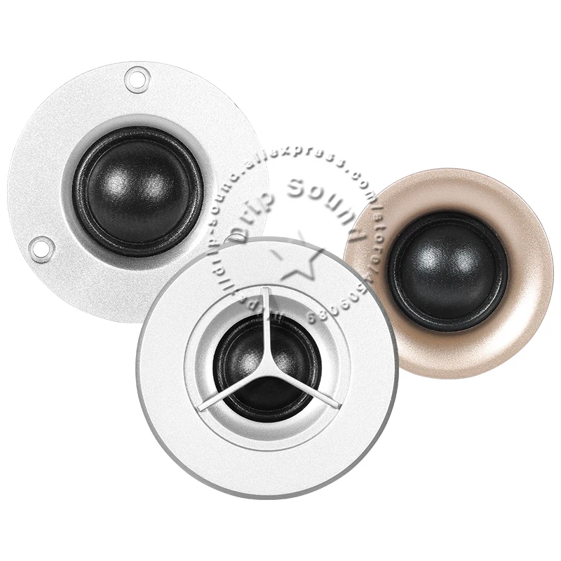 Haut-parleur magnétique NdFeB avec dissipateur thermique, haut-parleur triple, twecirculation, 4 Ohm, 6 Ohm, 8Ohm, 20W, doré, argenté, noir, 2 pièces