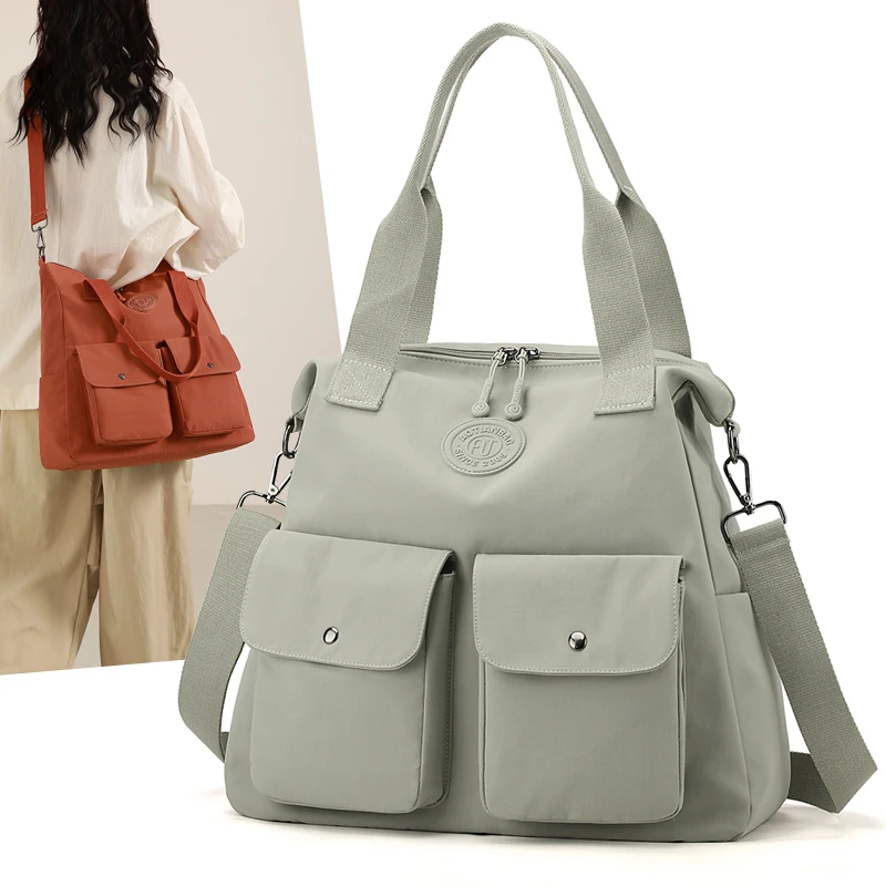 

Модная женская сумка с ручкой сверху, нейлоновая женская сумка через плечо, дорожная сумка-тоут с несколькими карманами, сумка-мессенджер bolsos sac