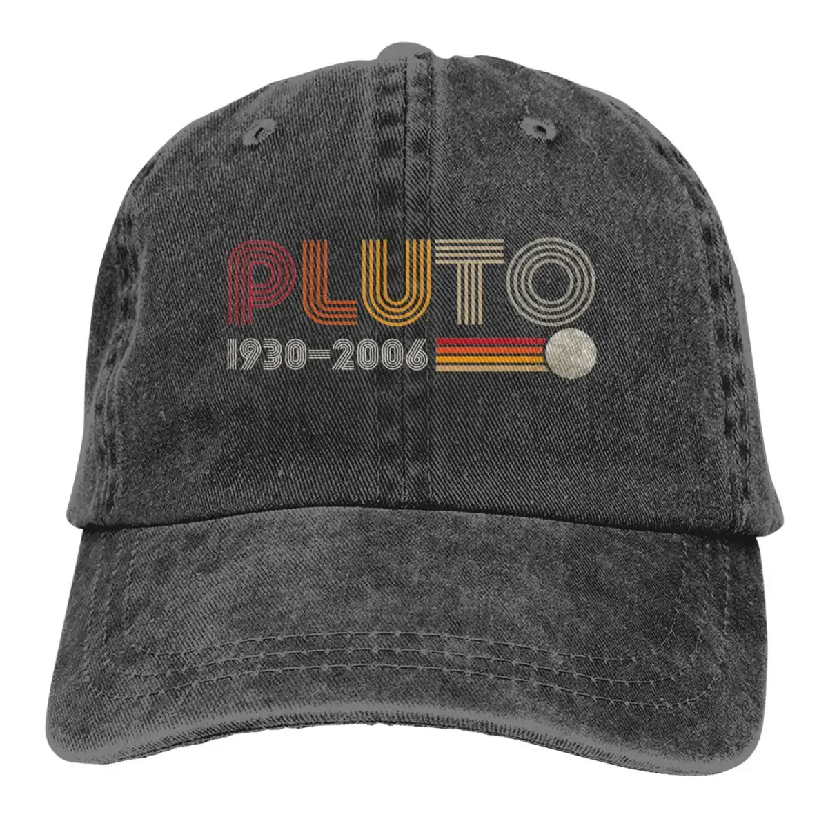 Never Forget Pluto Men Women Baseball Cap Distressed Washed Caps Hat Vintage Outdoor Running Golf Adjustable Headwear