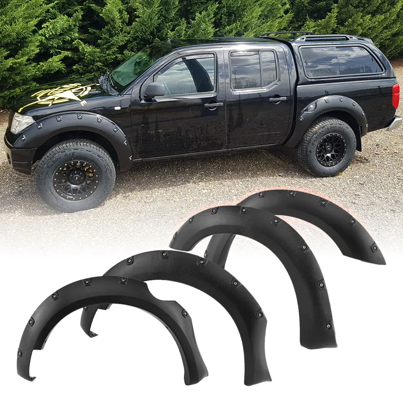 

Rivet Pocket Bolt Style Wheel Arch Fender Flares For Nissan NAVARA Frontier D40 2006-2010 With Bedside 59.5 Inch Car Styling