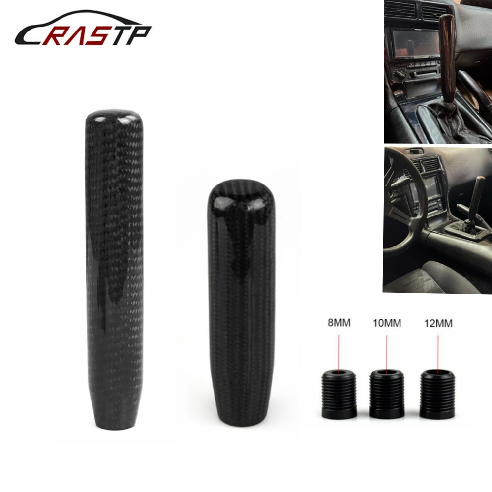Nowy 130mm/180mm gałka zmiany biegów z włókna węglowego manualna skrzynia biegów aluminiowa gałka zmiany biegów dla Audi TT S3 A3 03-06 Seat Leon Cupra BAM