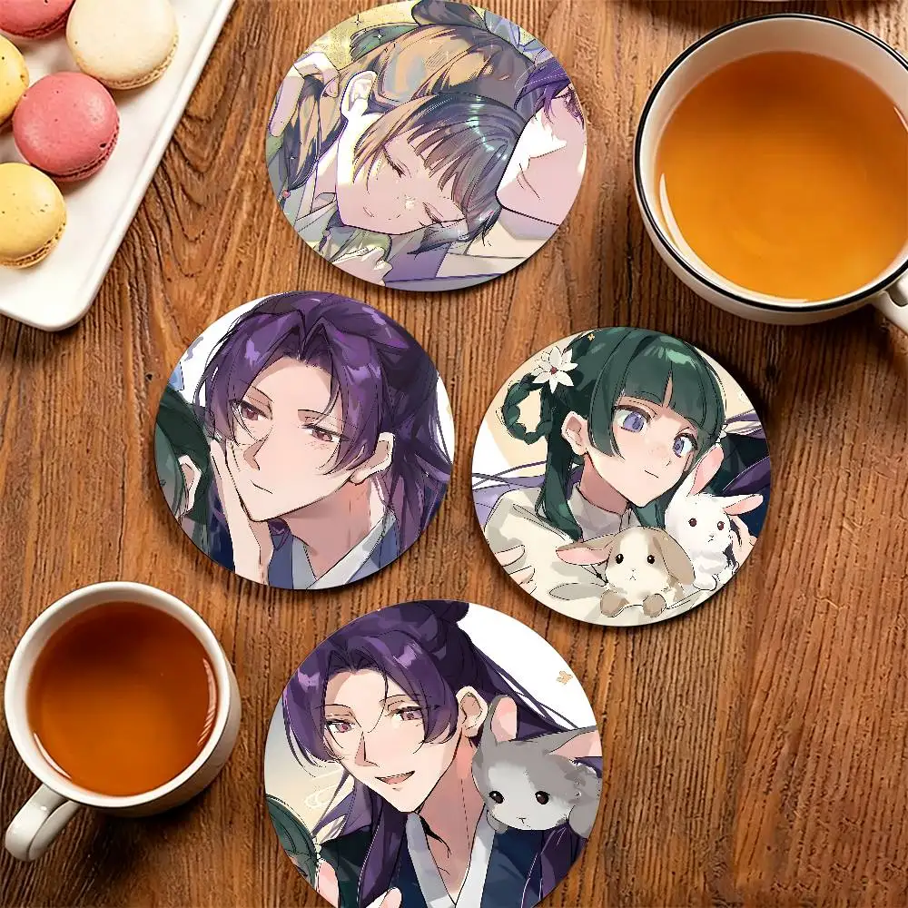 M-Maomao and Jinshi Heat-Resistant Pine Coasters Lightweight Sturdy for All Drinkware Easy to Clean 2