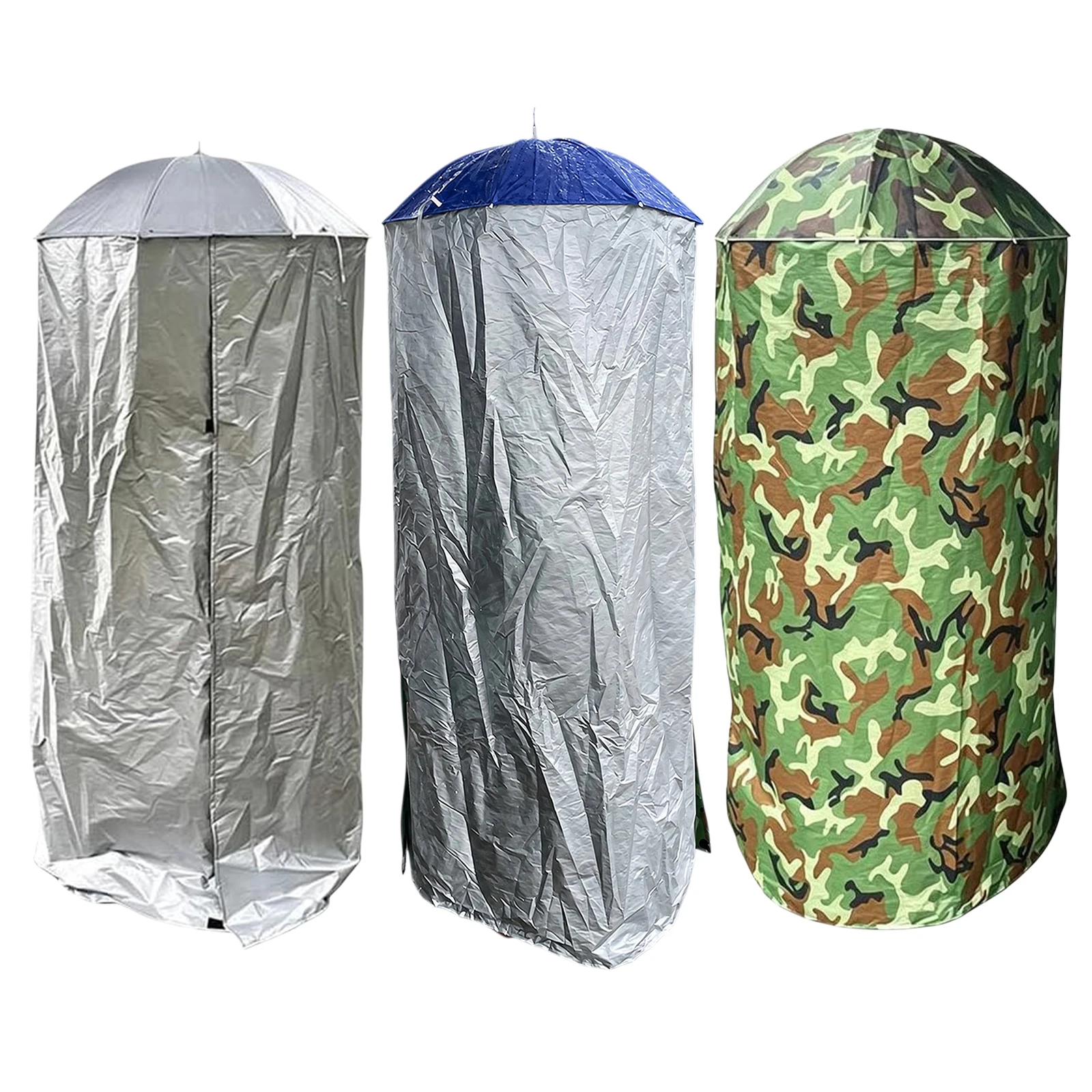 Outdoor Shower Tent Portable Privacy Changing Room Wearable Canopy for Camping Hiking Travel Emergency