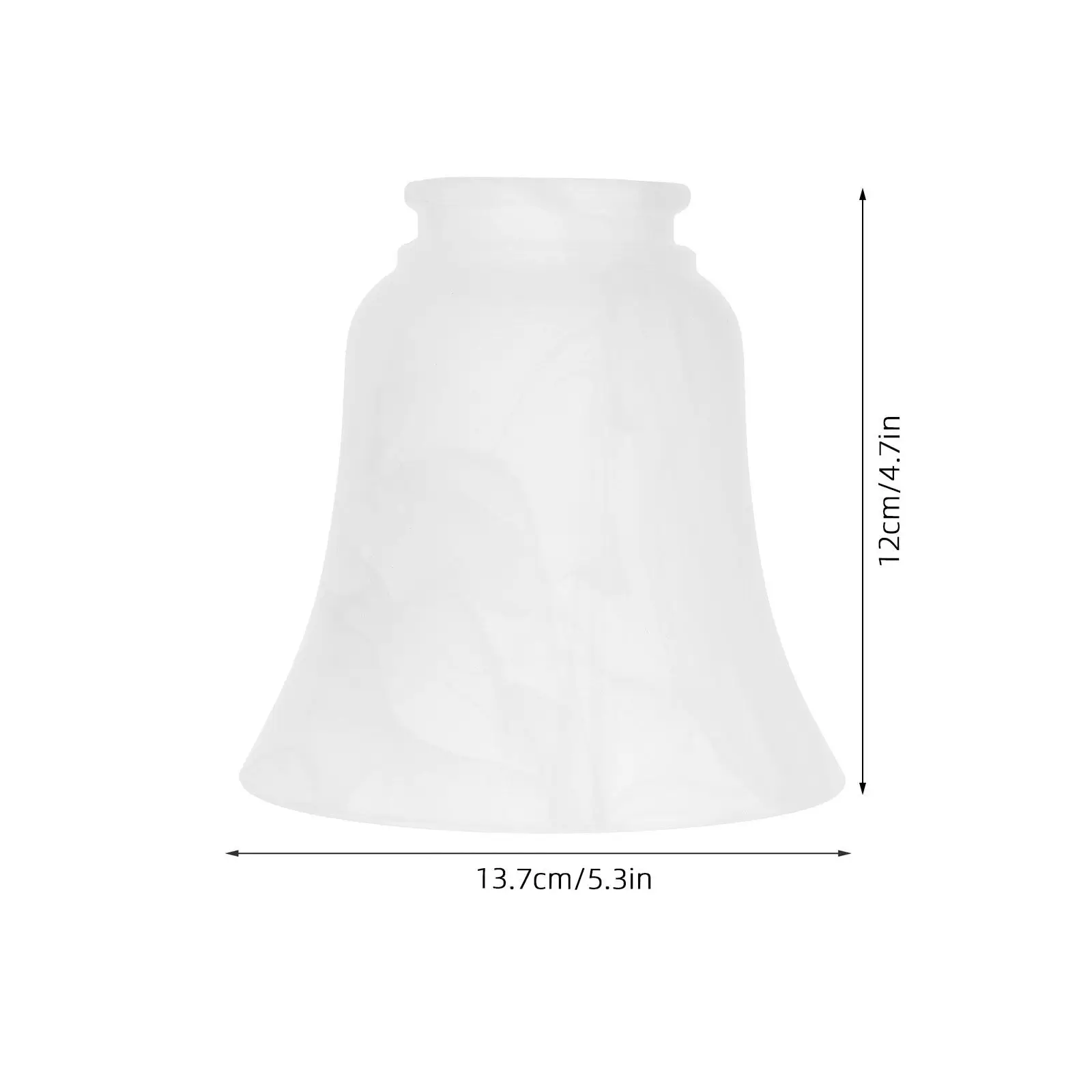 E27 Interface Frosted Glass Lamp Shade Simple Style Light Accessory for Bedroom Living Room Romantic Warm Atmosphere Light Cover