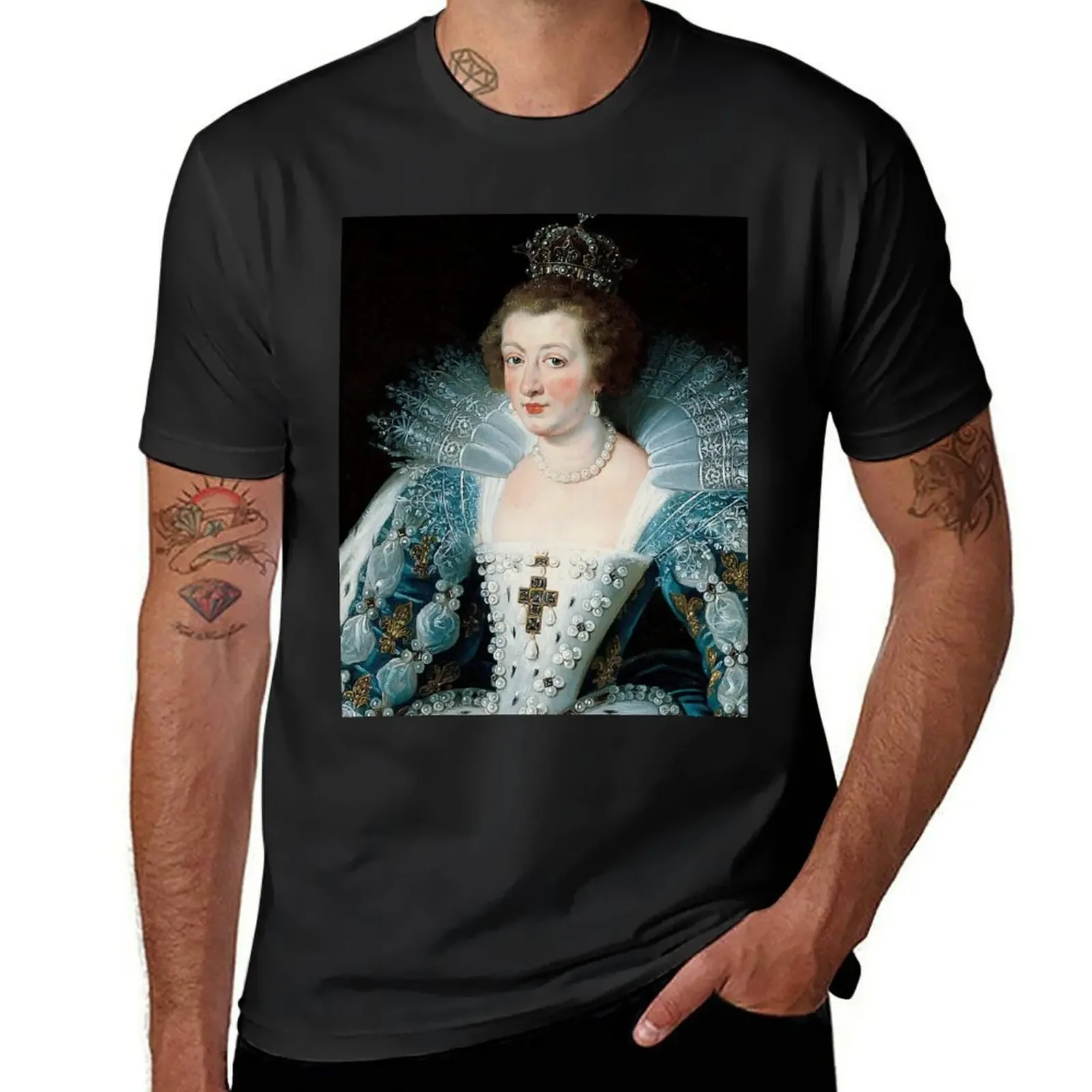 Anne of Austria T-Shirt Short sleeve tee basketball graphic tees luxury clothes men