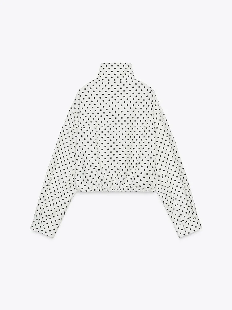 

Осень 2023, новое женское модное повседневное длинное пальто в горошек с пузырьками, женская верхняя одежда для отдыха, осень 2023, женская верхняя одежда