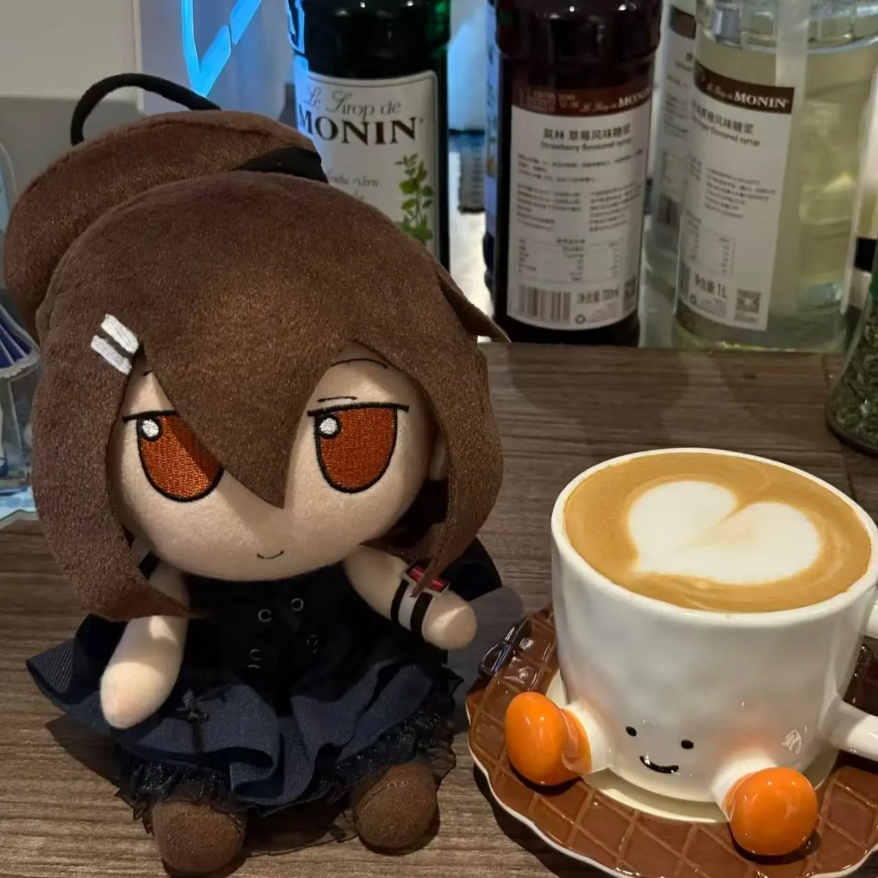 

Cute Minakami Yuki Anime Girl Q Version Figure Sitting Posture Kawaii Soft Dress-Up Plush Stuffed Plushies Pillows Gift 20cm