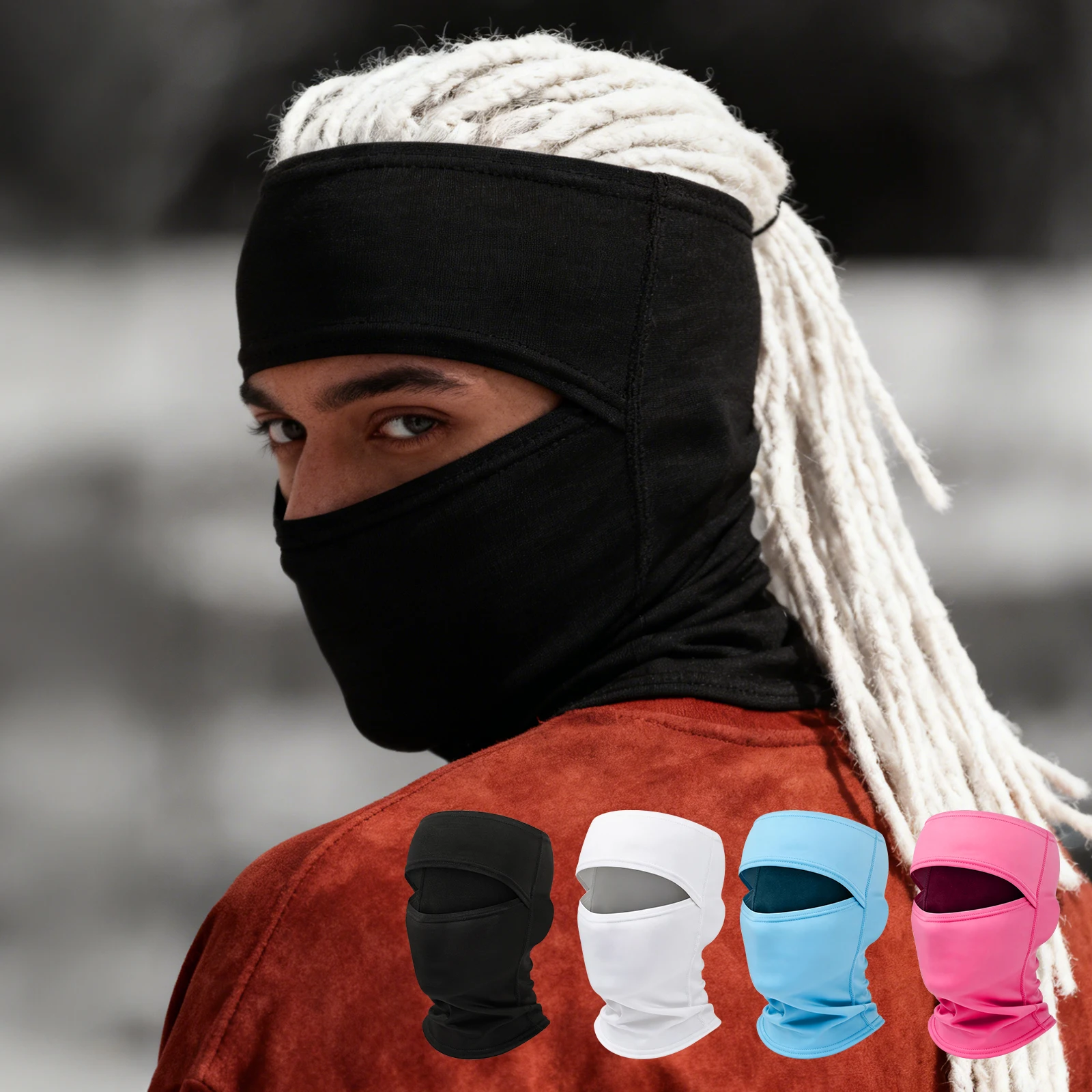 Eurzom 1/3 Pcs Open Top Balaclava Football Ski Masks Face Ma