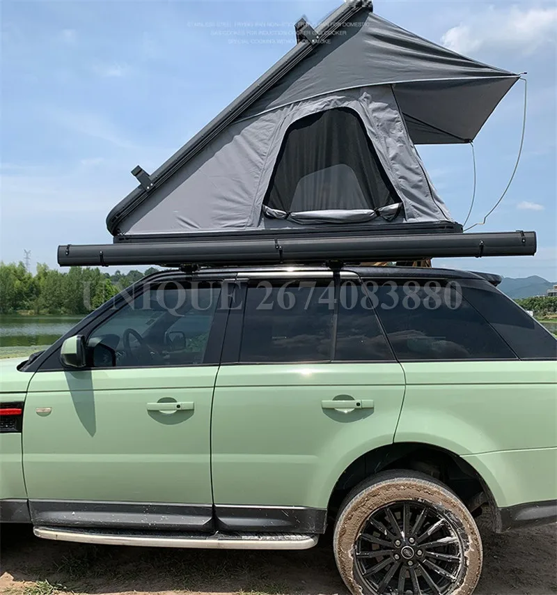 

SUV MPV Top Car Roof Tent, Hard Shell Automatic Hydraulic Support Camping Tent, Double Person for Travel Sleeping