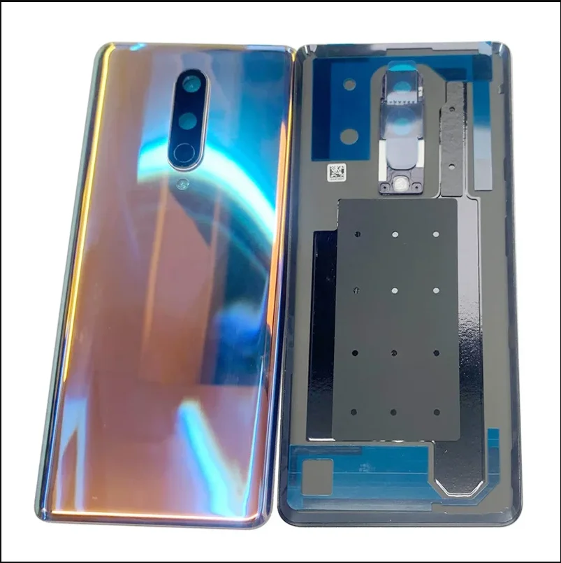 Battery Cover Rear Door Housing Case For OnePlus 8 Back Cover with Camera Frame Lens Logo Repair Parts