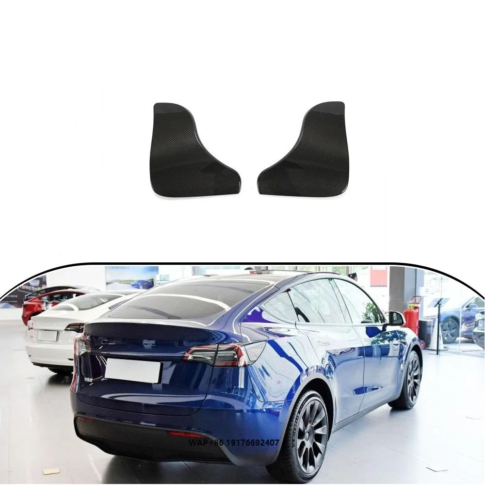 

Dry Carbon Fiber Rear Bumper Canards forTesla Model Y Mayor Sport Utility 4-Door Electric 2020- 2022
