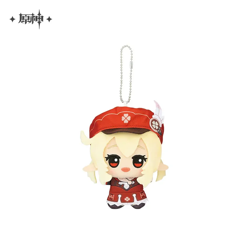 [Genuine] Genshin Impact MiHoYo Original Keychain Tartaglia Venti Zhongli Diluc Lumine Fisch Cartoon Pendant Cosplay Xmas Gifts