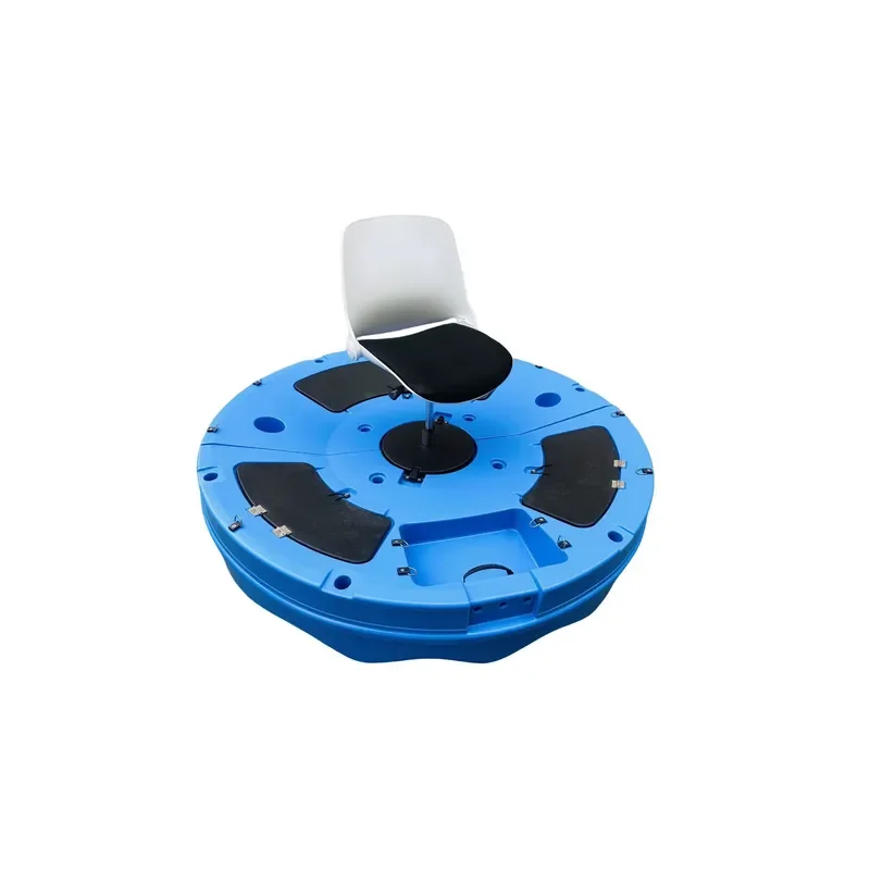 Disc-shaped Fishing Platform Detachable Combinable Leisure Fishing Boat Equipped Rotatable Height-adjustable Seats Made China