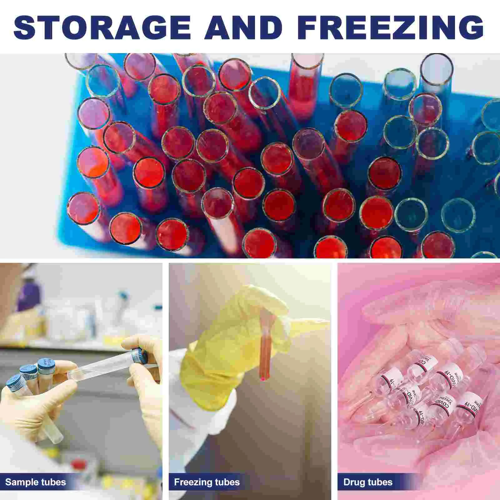 Cell Freezing Container 5 Grid Freezer Box Preservation Refrigerator Containers