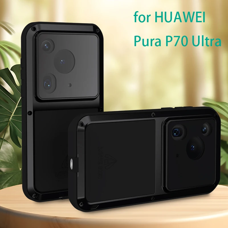 

Powerful for HUAWEI Pura 70 Ultra Original LOVEMEI Aluminum Metal Case Shockproof Armor Phone Accessory Protection Cover