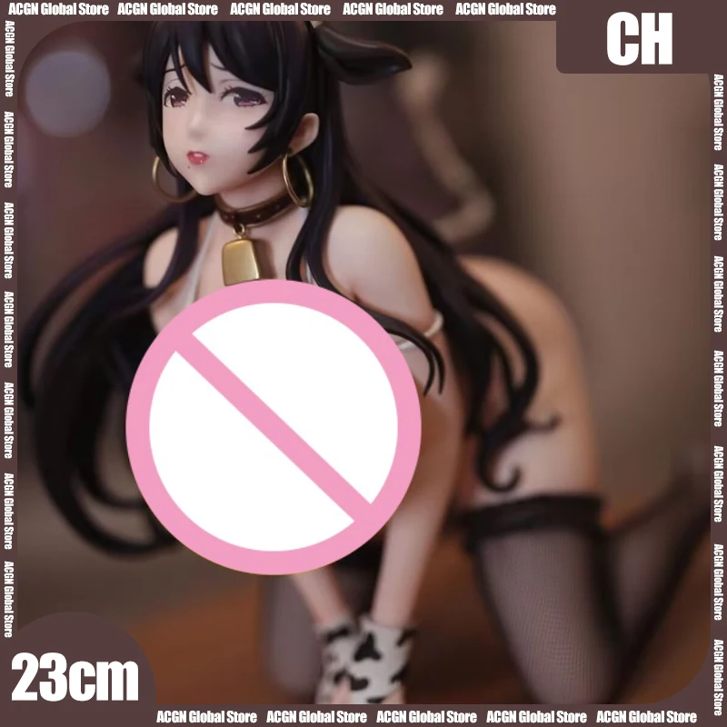 

23cm Native BINDing Anime Figures Sexy Big Bikini Cow Pattern Cow Tail Ornament Collection Model Chassis Desktop Display Toys