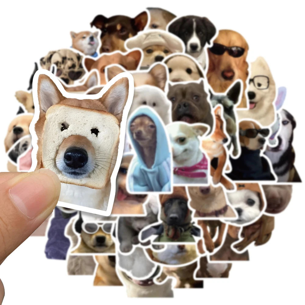 10/30/50/100pcs Cute Dog Cat MEME Funny Animals Stickers Kawaii Cartoon Decals Skateboard Notebook Luggage Phone Car Sticker Toy