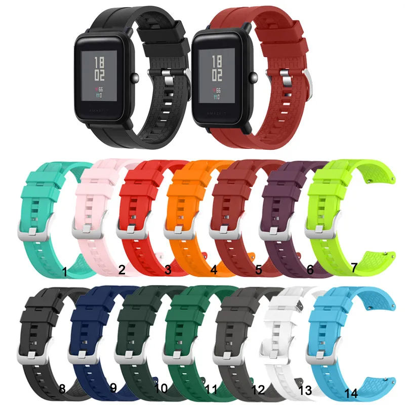 

Silicone Bands Strap for Huami Amazfit Bip5 Bip3 Bip 3 5 Lite S U Pro